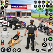 Police Dog Crime Chase Game 3D Schermafbeelding 0