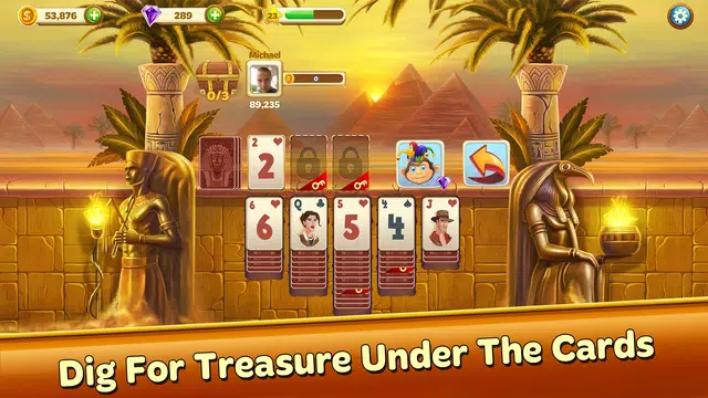 Solitaire Treasure Hunt Captura de tela 2