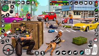 Police Dog Crime Chase Game 3D Schermafbeelding 2