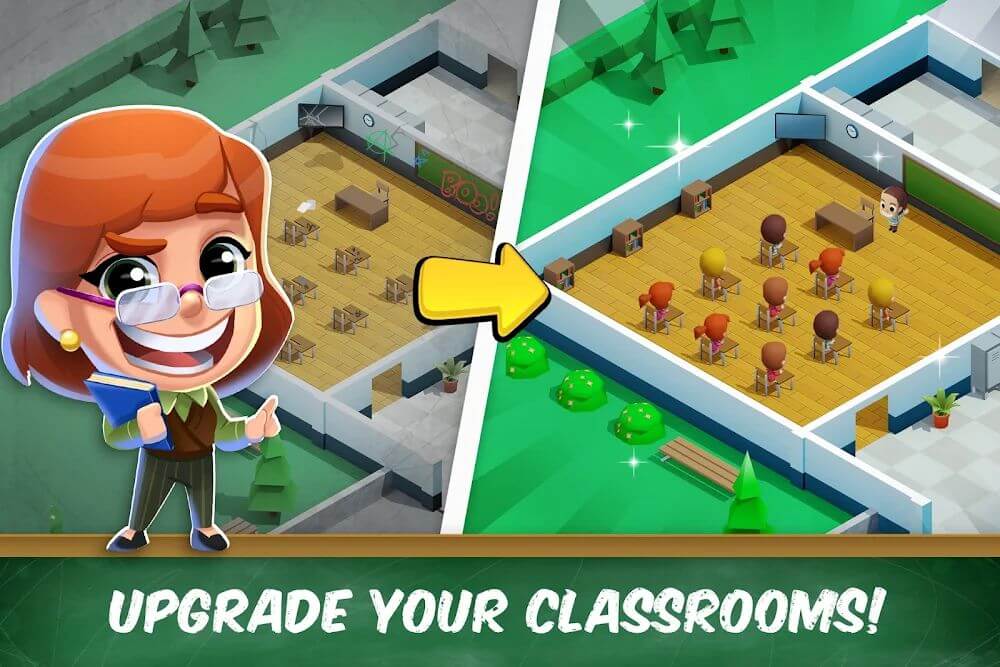 Idle High School Tycoon Mod Ảnh chụp màn hình 0