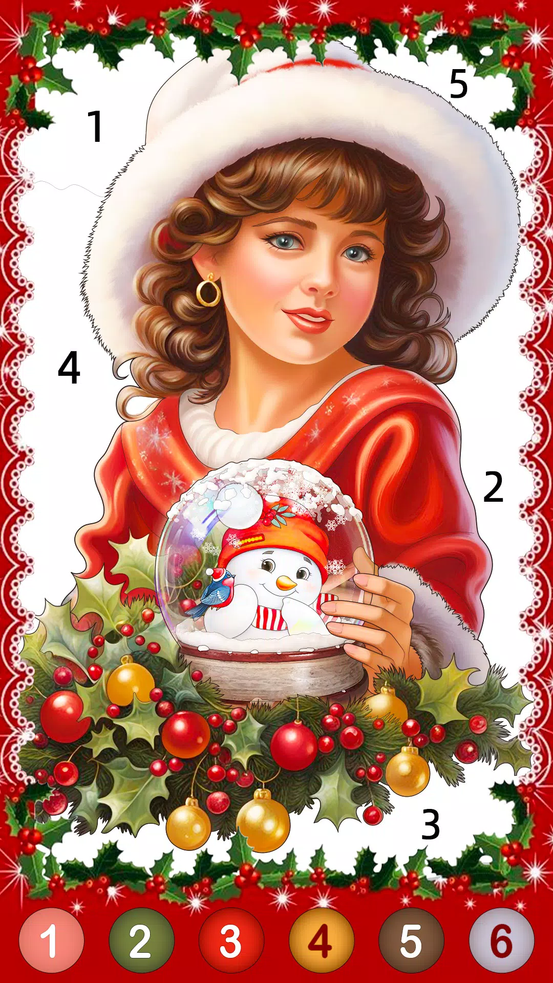 Christmas Game Color by number ภาพหน้าจอ 1