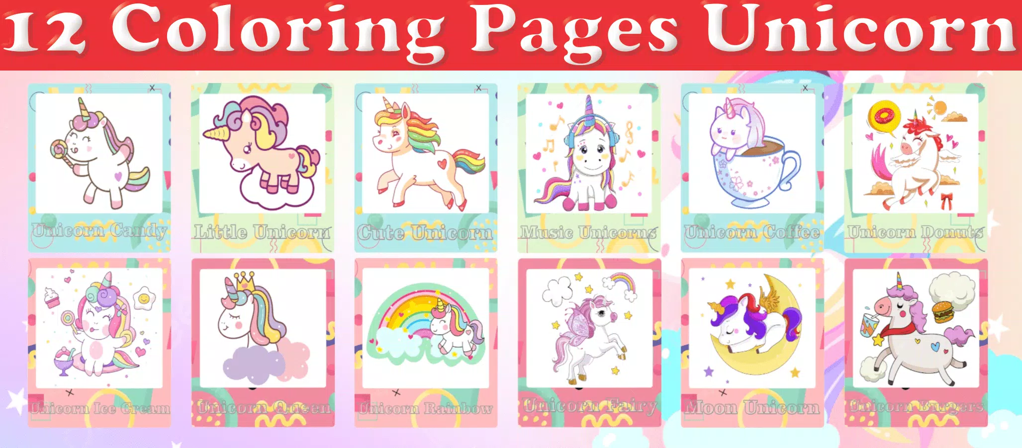 Little Unicorn Coloring Pages应用截图第1张