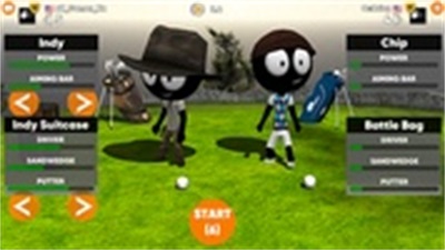 Stickman Cross Golf Battle 스크린샷 2