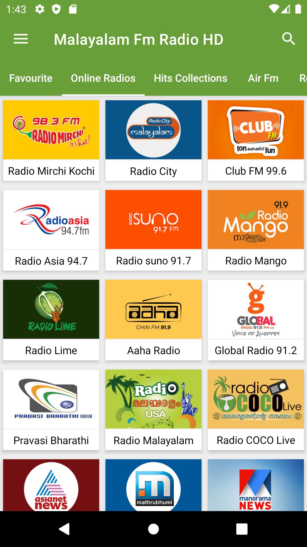 Malayalam Fm Radio HD Songs Schermafbeelding 0