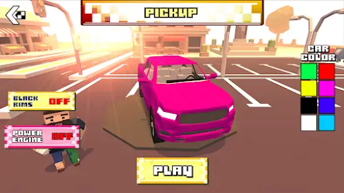 Blocky Car Racer Capture d'écran 2