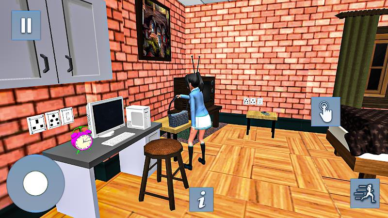 Anime Games: Office Girl Sim স্ক্রিনশট 1