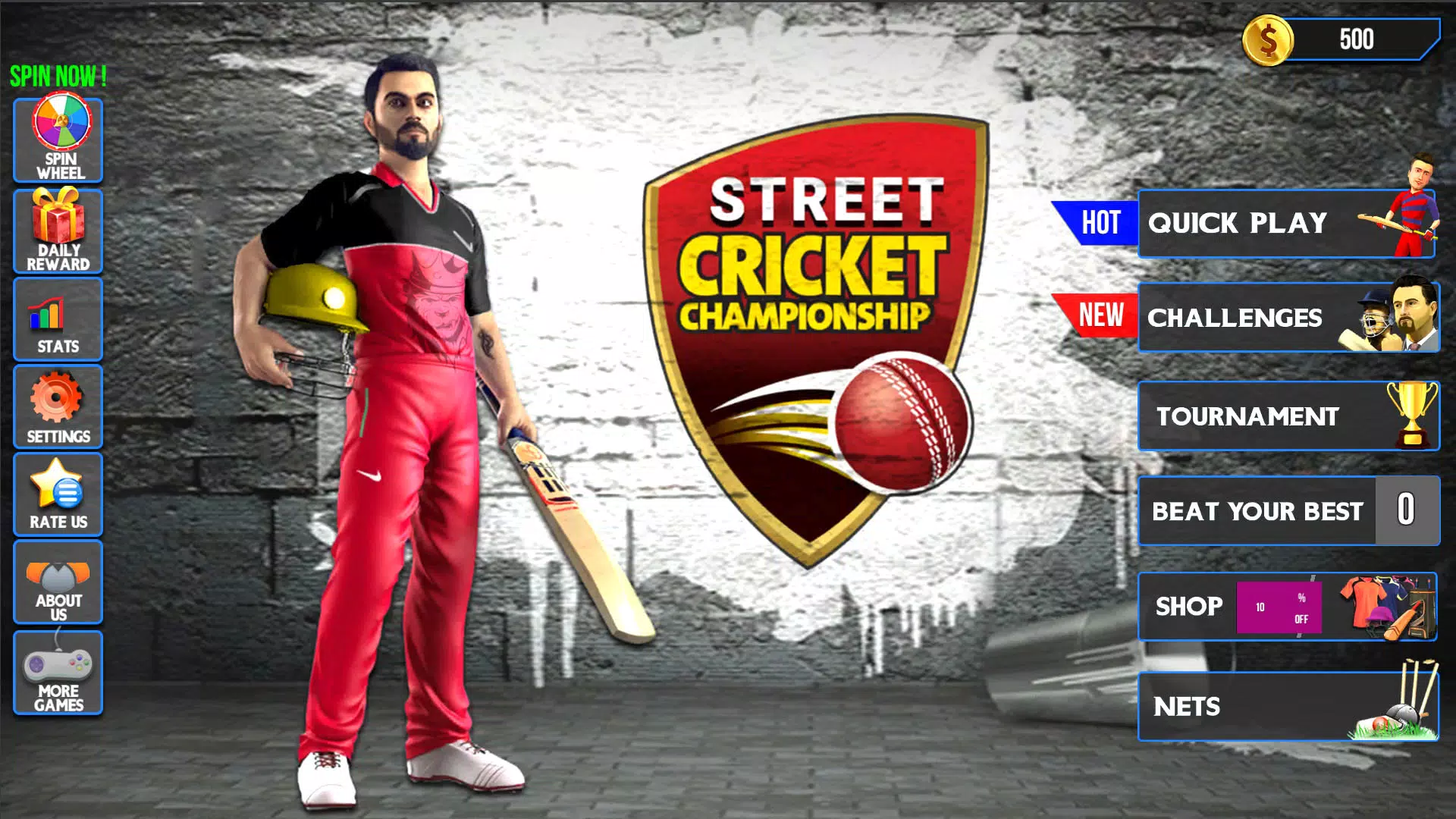 Street Criket-T20 Cricket Game Captura de tela 0