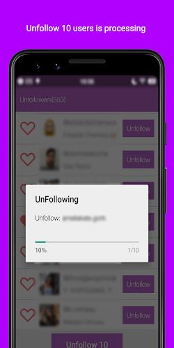 Unfollowers  &  Followers Ekran Görüntüsü 3