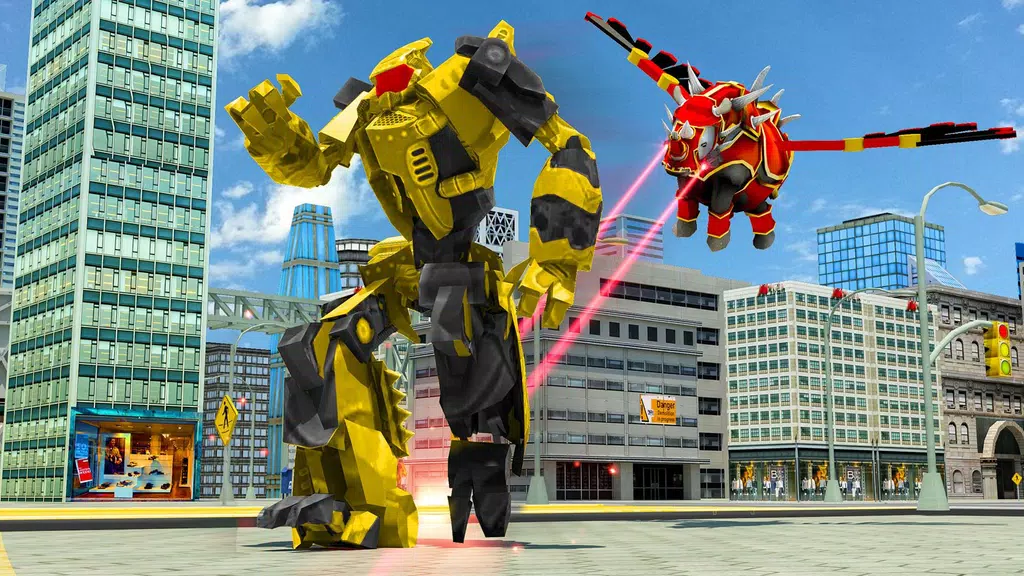 Flying Rhino Robot Transform: Robot War Games应用截图第0张