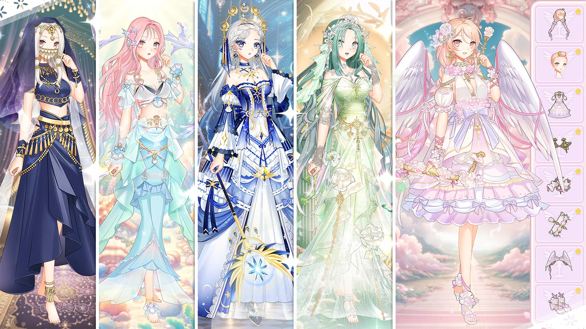 Schermata Eve Shop: Dress Up Anime Game 1