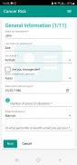 Cancer Risk Calculator Capture d'écran 1
