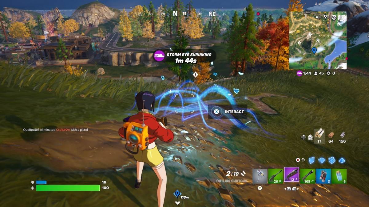 La misteriosa firma energetica di Fortnite come parte di un articolo sullo zaino del sensore.