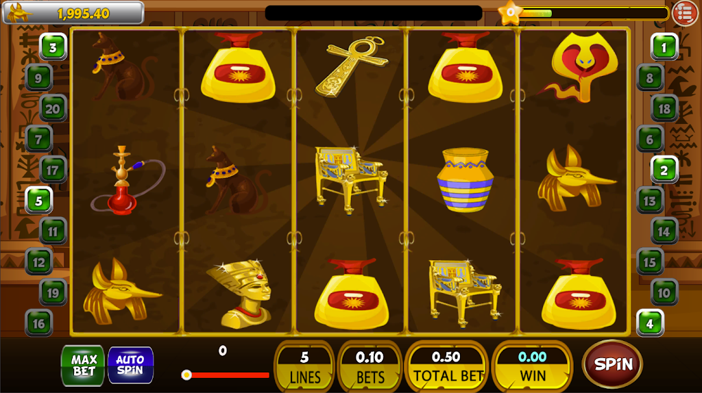 Classic Cleopatra Egypt Slot Machine ♛ 스크린샷 2