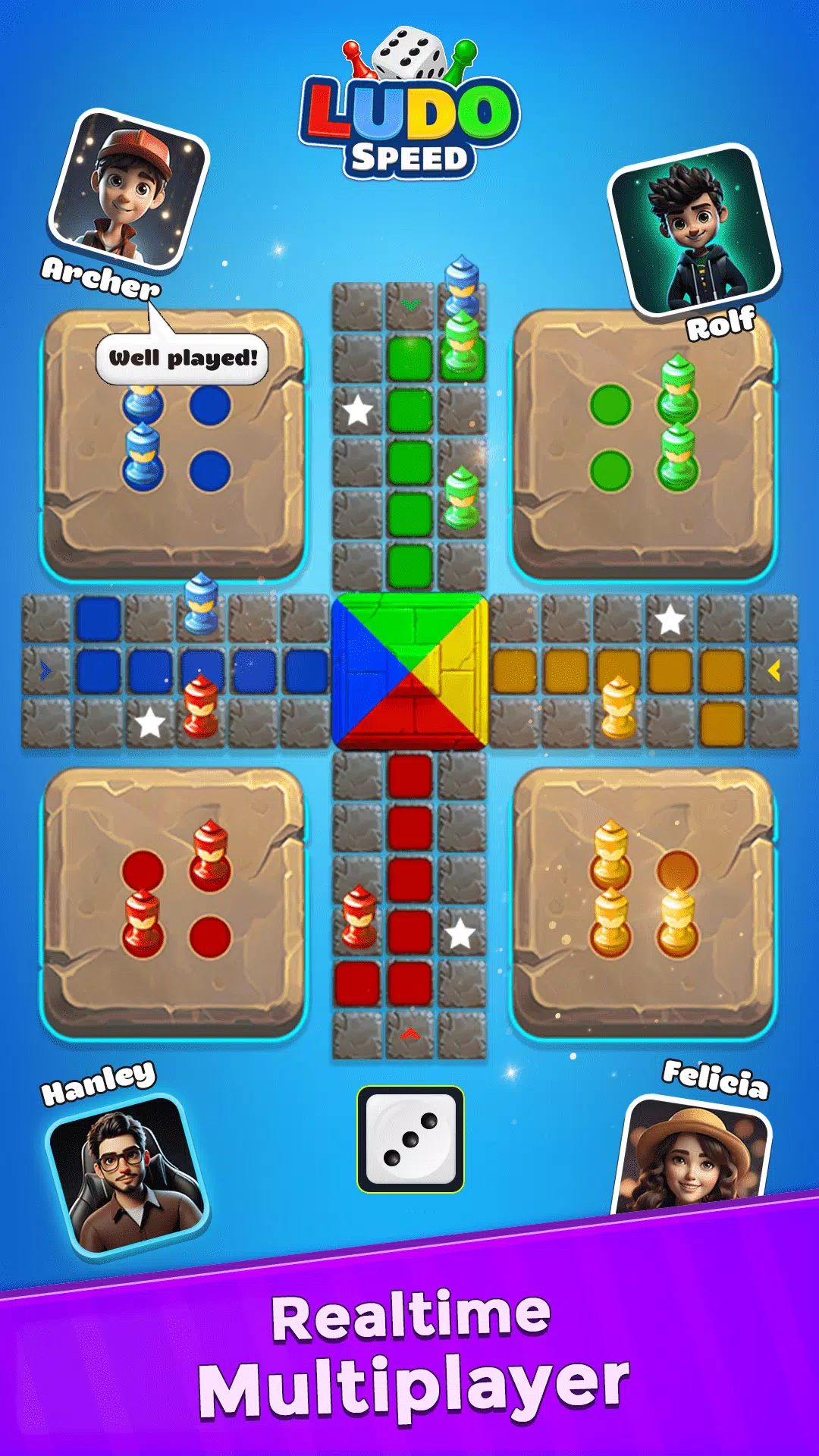 Ludo Speed - Dice Game Fun! Ekran Görüntüsü 1