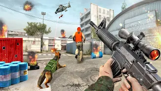 Army Commando fps shooting sim Ekran Görüntüsü 0