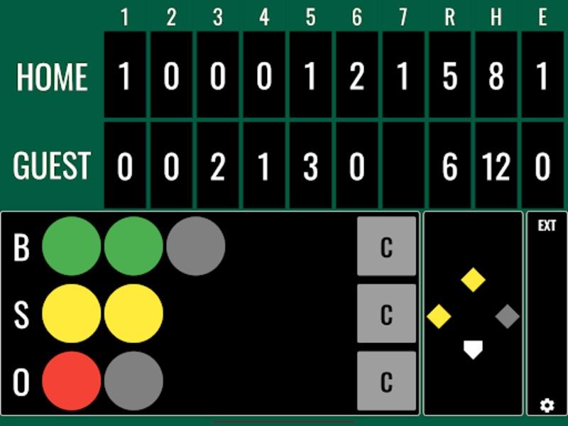 Softball Score Скриншот 1