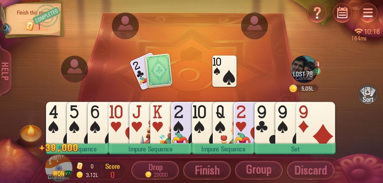 Rummy Plus - Online Indian Rummy Screenshot 2