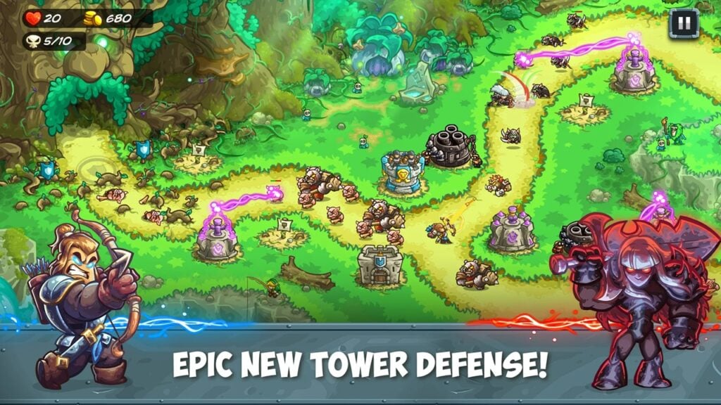 Unisciti agli eroi e ai cattivi in ​​Kingdom Rush 5: Alliance!