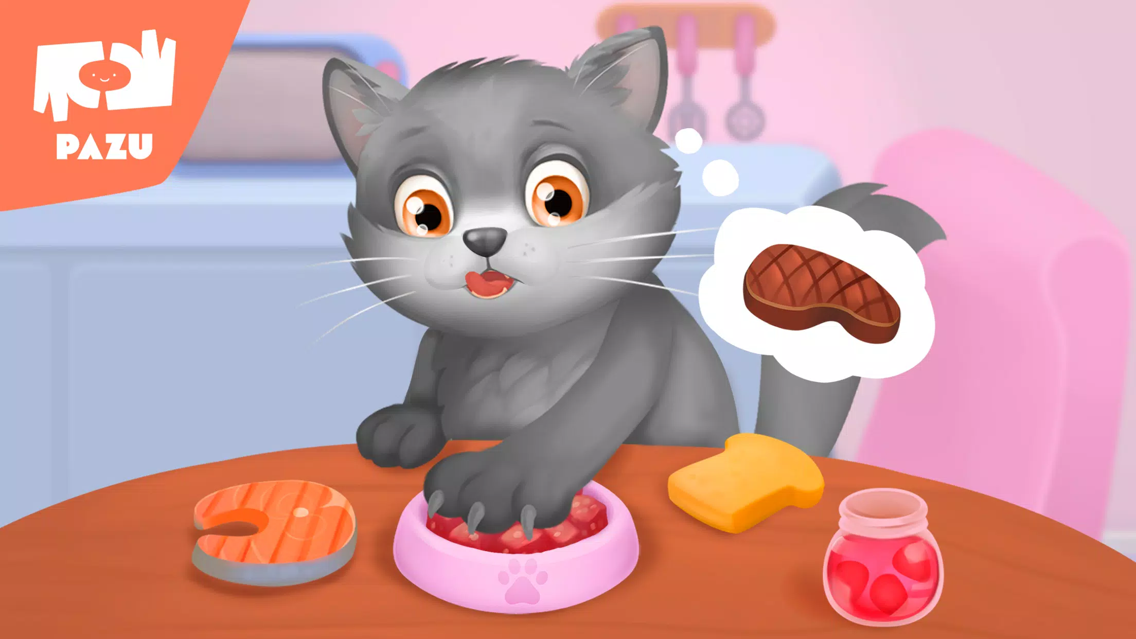 Cat game - Pet Care & Dress up Ekran Görüntüsü 2