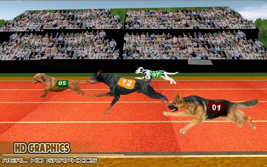 Dog racing games - dog game 3d Tangkapan skrin 2