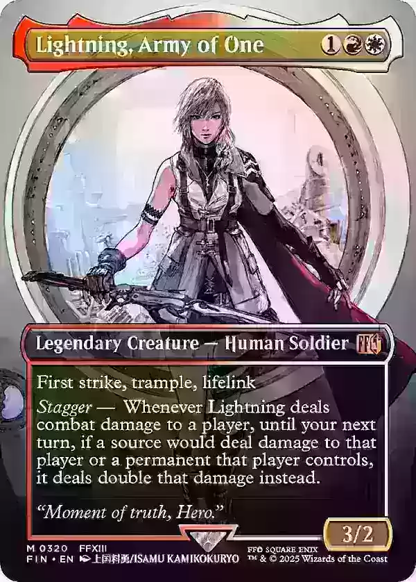 Lightning Borderless Card