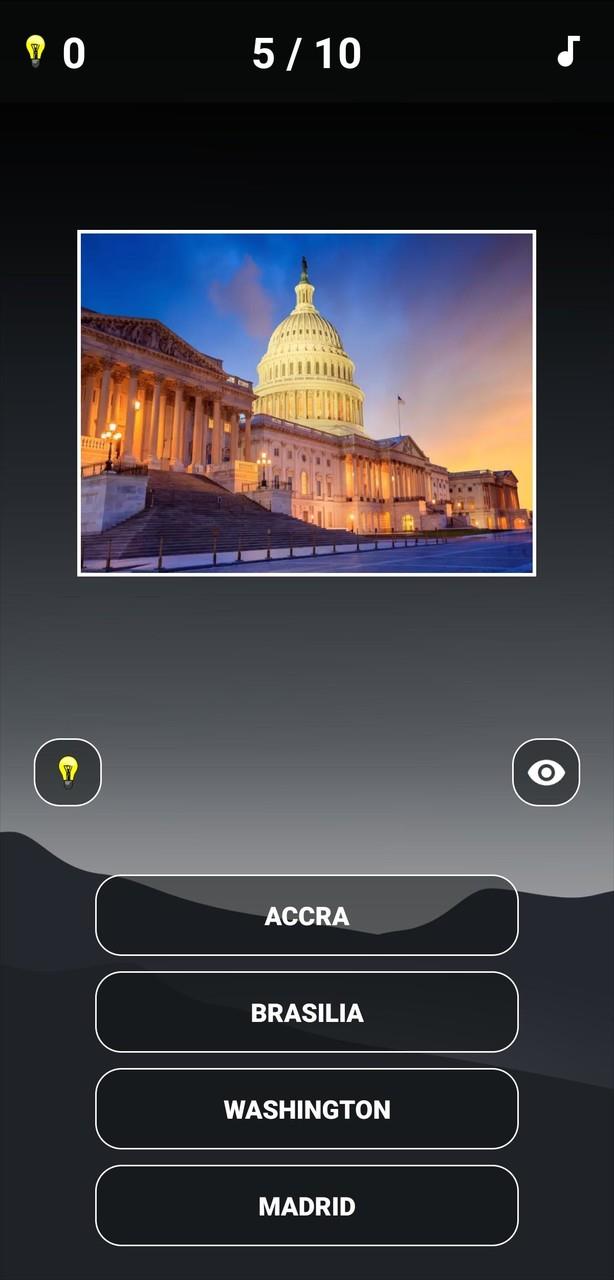 Capital Cities Quiz Screenshot 3