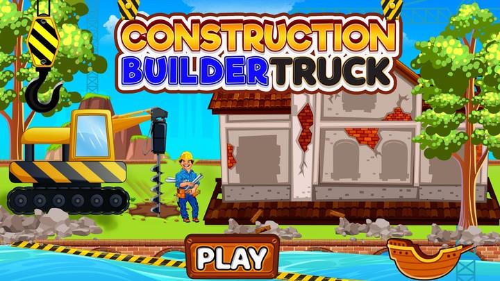 Construction Builder Truck Captura de pantalla 3