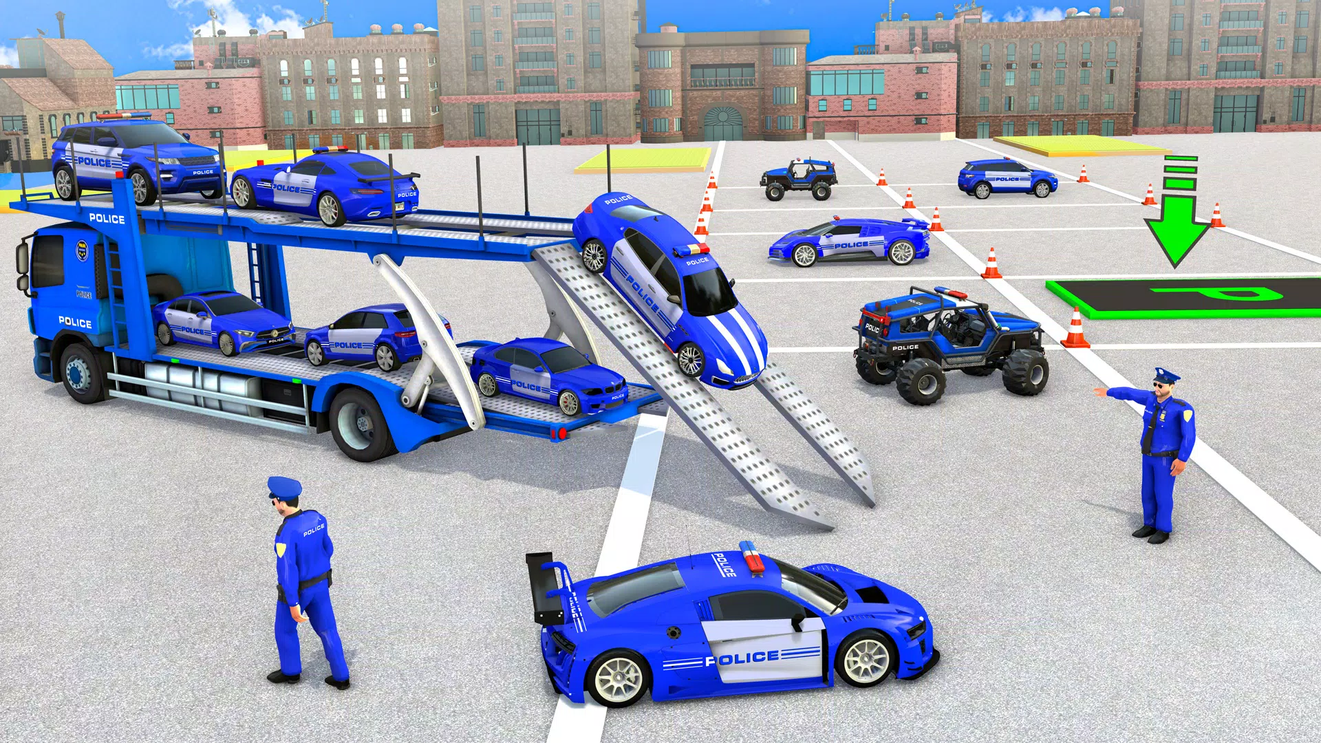 Crazy Car Transport Truck Game スクリーンショット 0