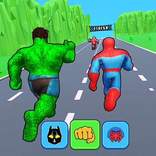 Superhero Transform Shift Game