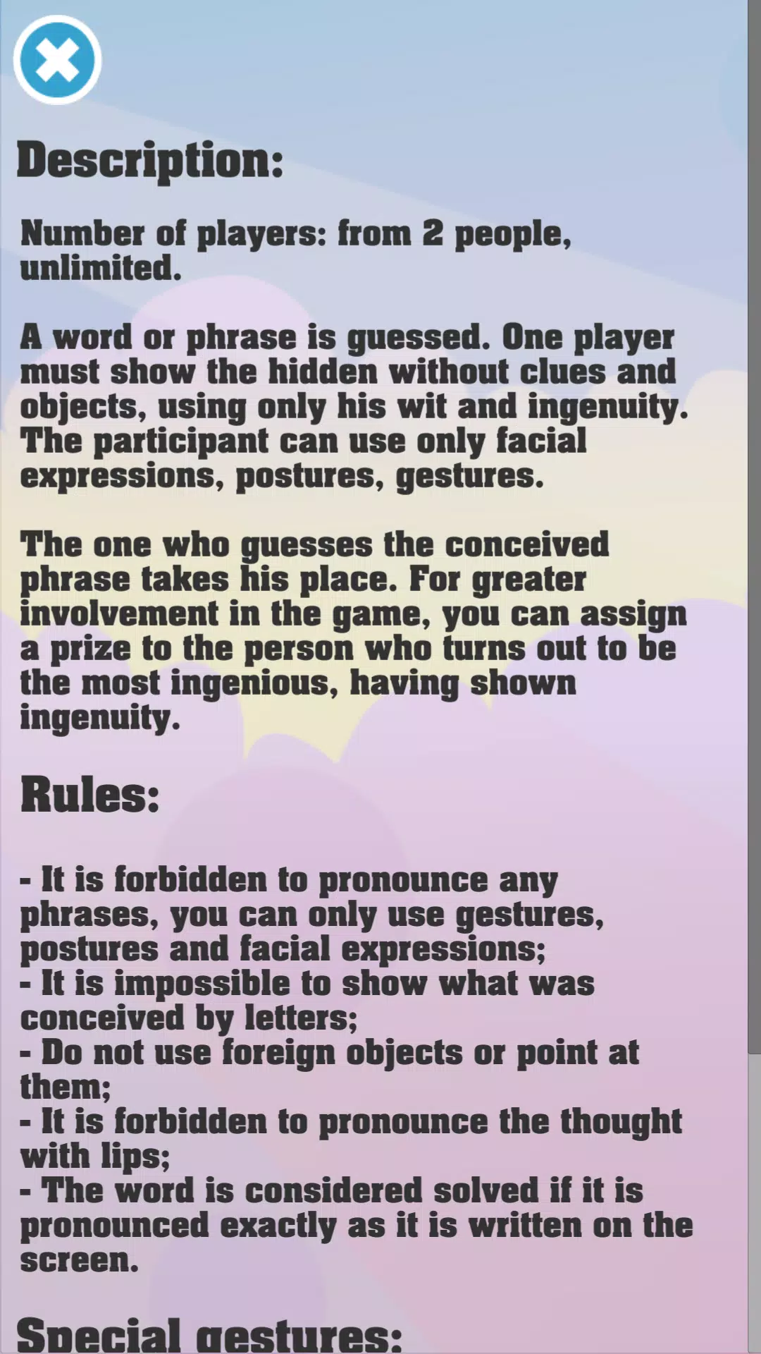 Show me: game for the party Captura de pantalla 1