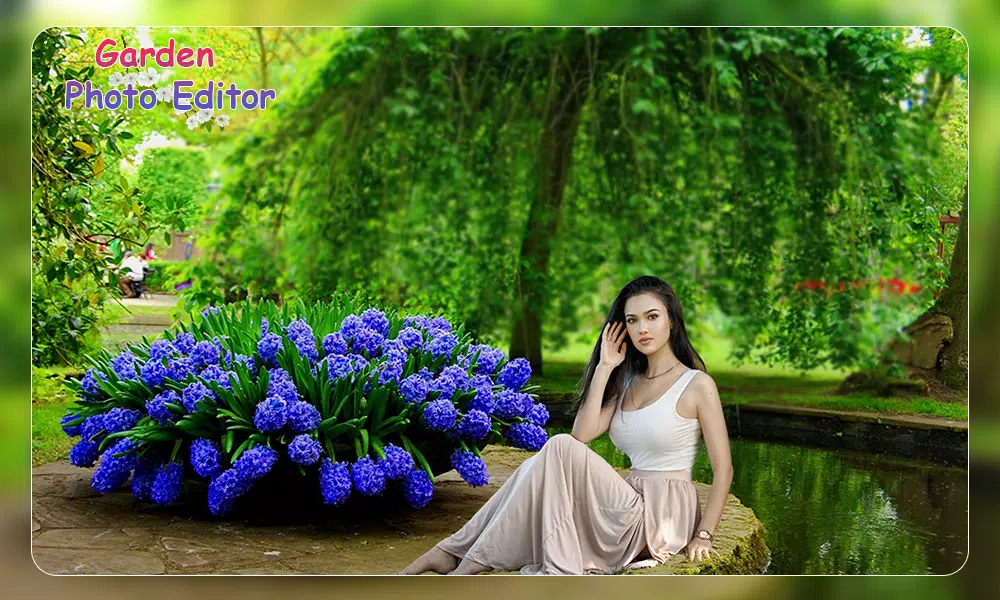 Garden Photo Frame Editor Скриншот 1
