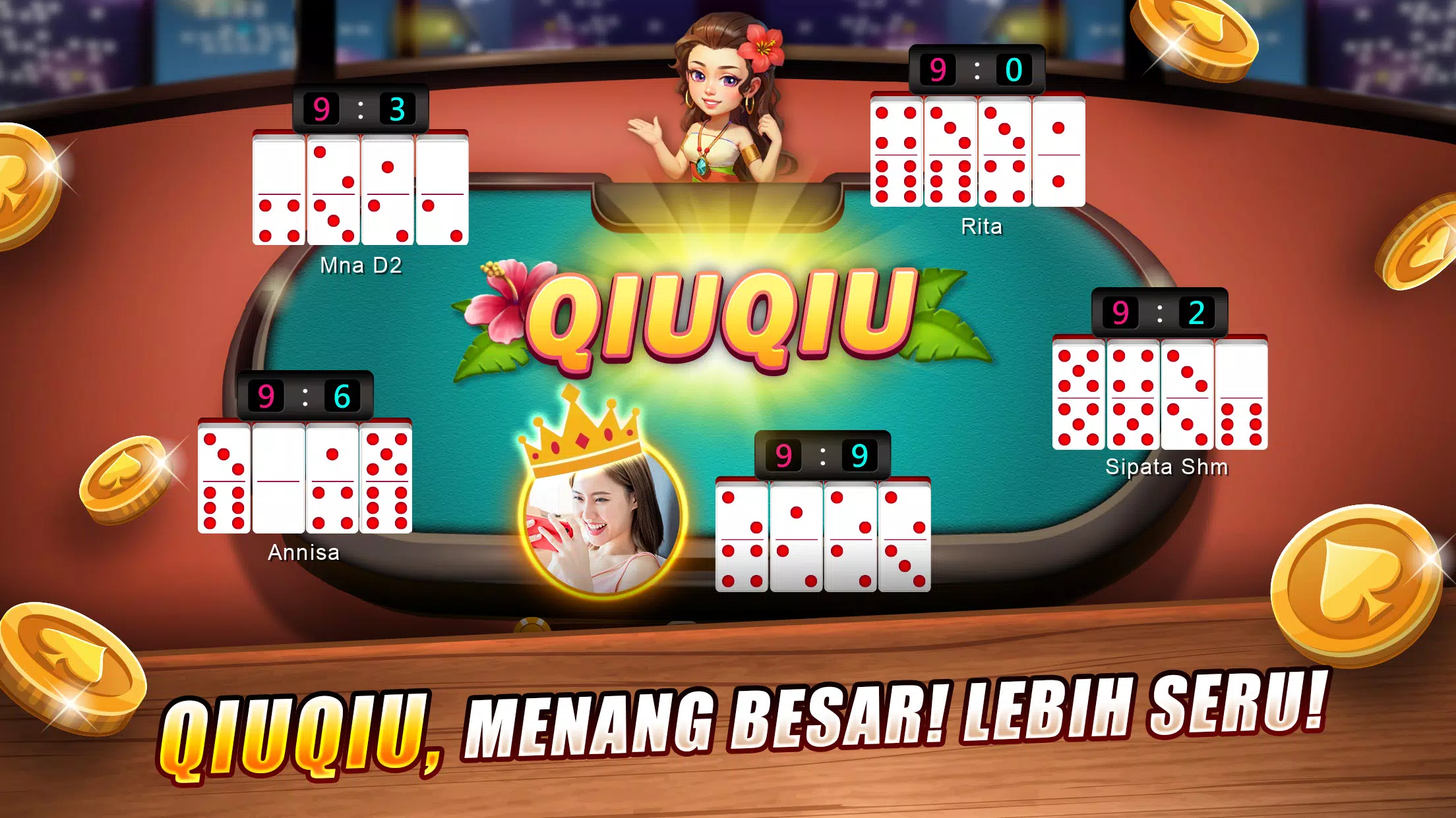 LUXY Domino Gaple QiuQiu Poker Tangkapan skrin 1