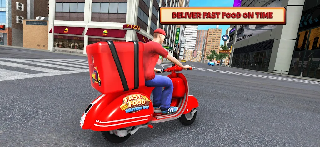 Fast Food Delivery Bike Game Ekran Görüntüsü 2