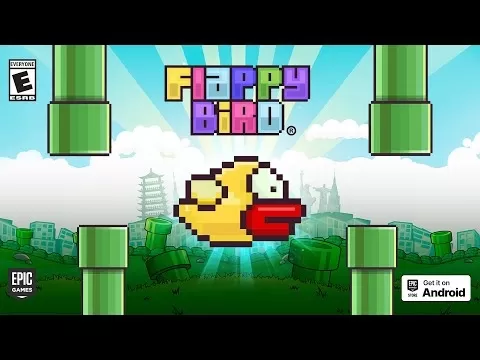 Flappy Bird mobile game character illustration