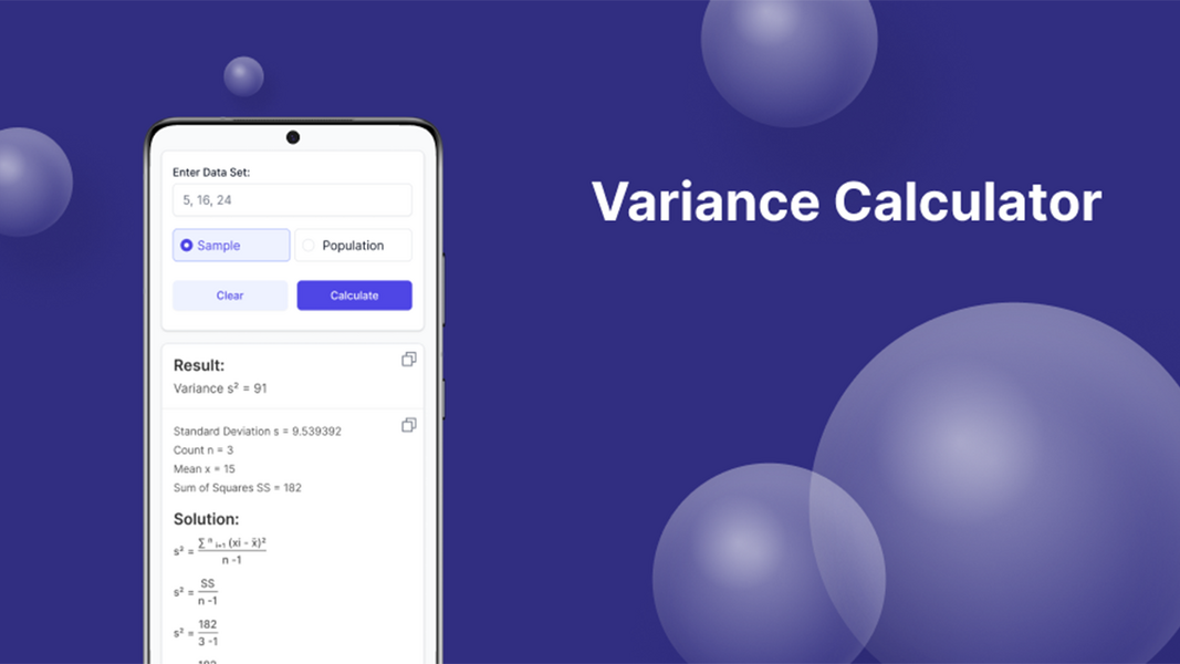 Variance Calculator應用截圖第2張