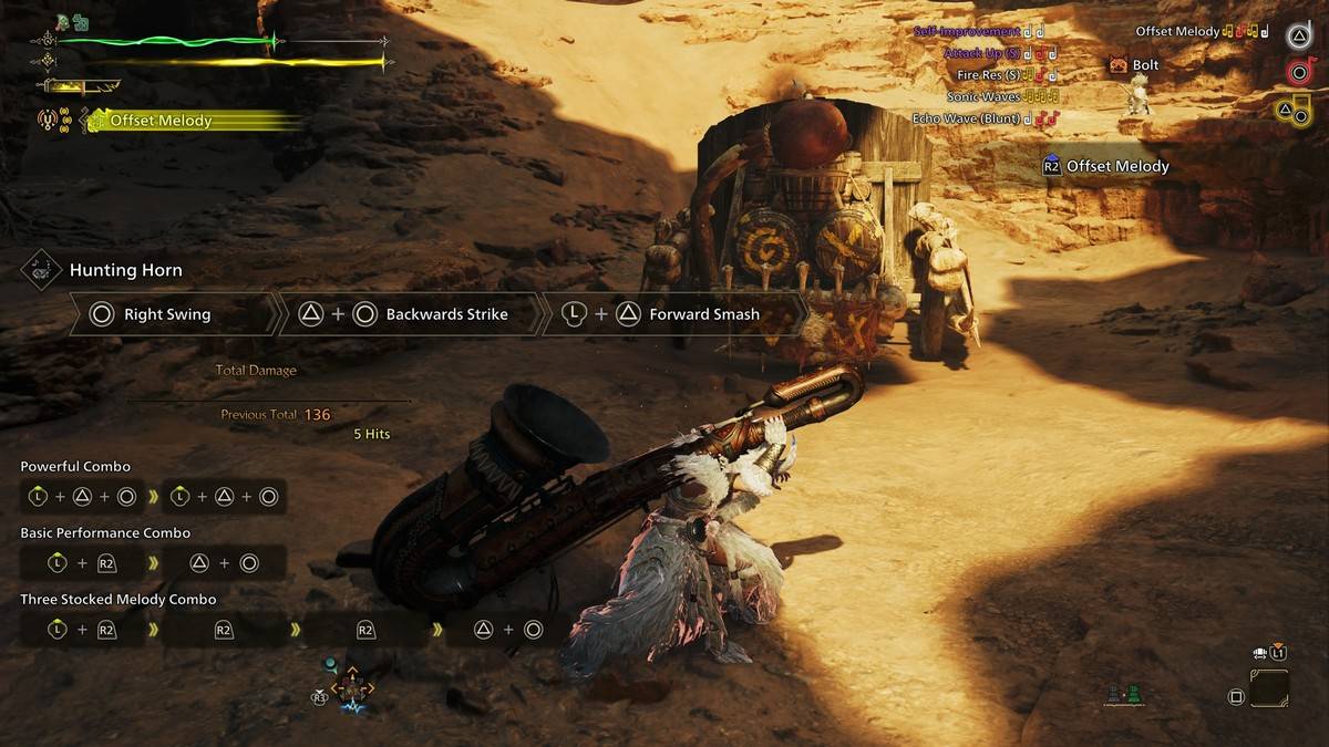 Dicas de chifre de caça em Monster Hunter Wilds