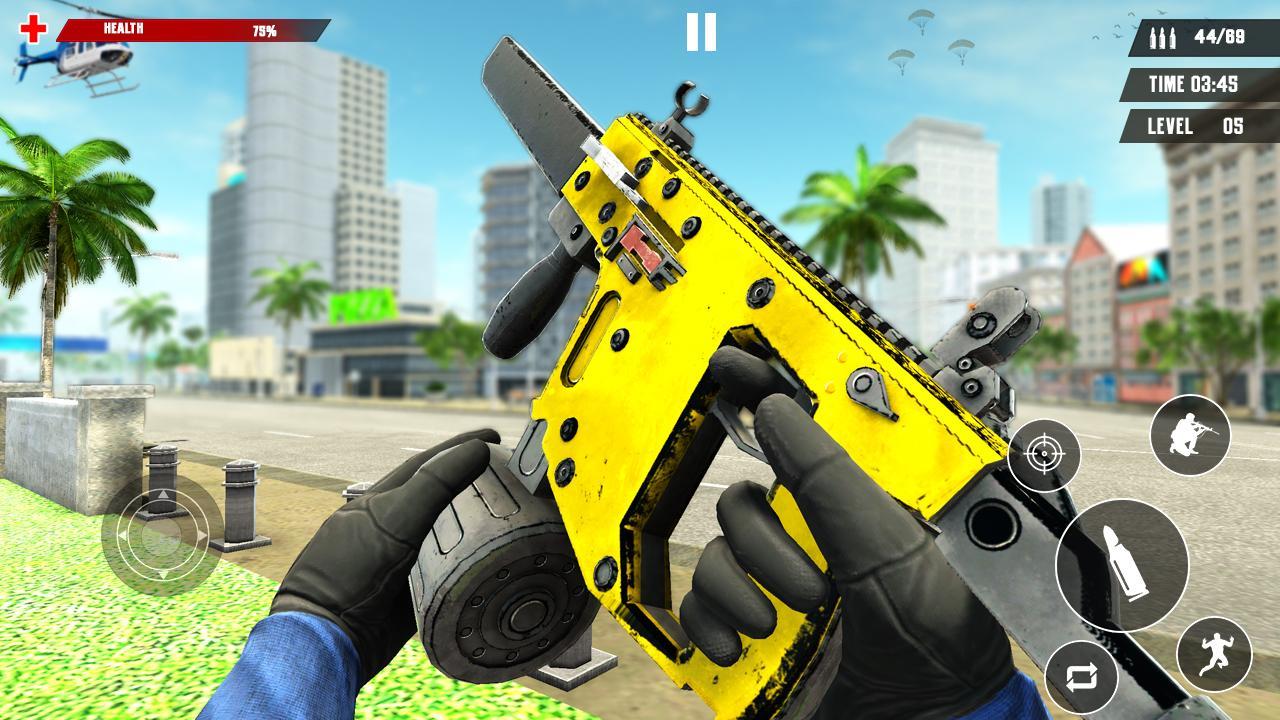 US Police Free Fire - Free Action Game Скриншот 3