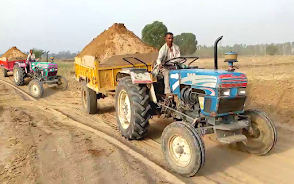 Tractor Trolley Farming Games Tangkapan skrin 2