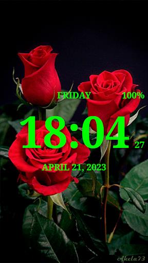 Digital Clock Live Wallpaper-7 스크린샷 0