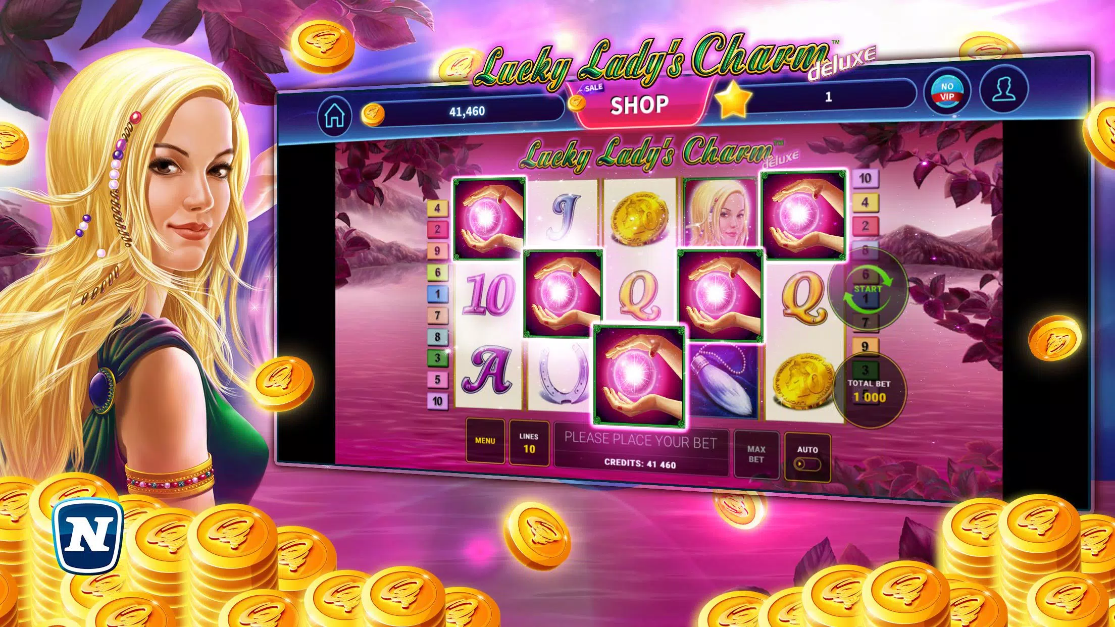 Lucky Lady's Charm Deluxe Slot应用截图第0张