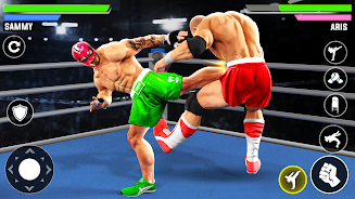 Real Fighting Wrestling Games Captura de pantalla 3