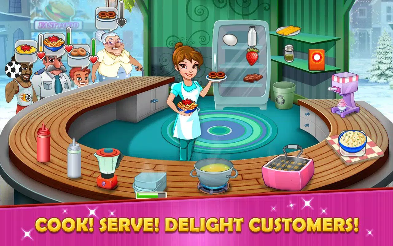 Kitchen story: Food Fever Game ภาพหน้าจอ 0