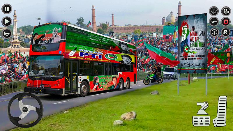 Imran Khan Election Bus Sim 3D Captura de pantalla 0