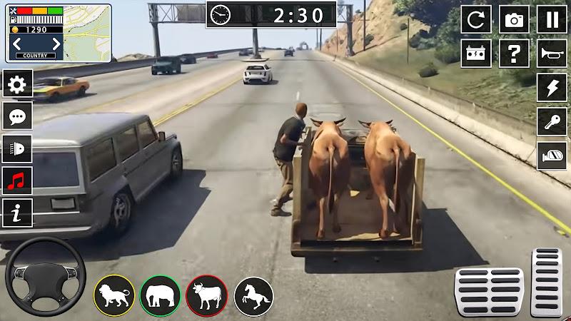 Animal transport truck games Captura de pantalla 3