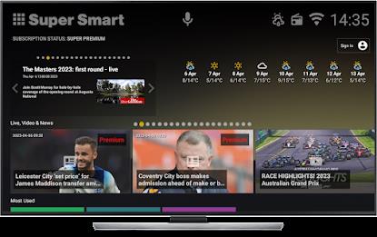 Super Smart TV Launcher Tangkapan skrin 0