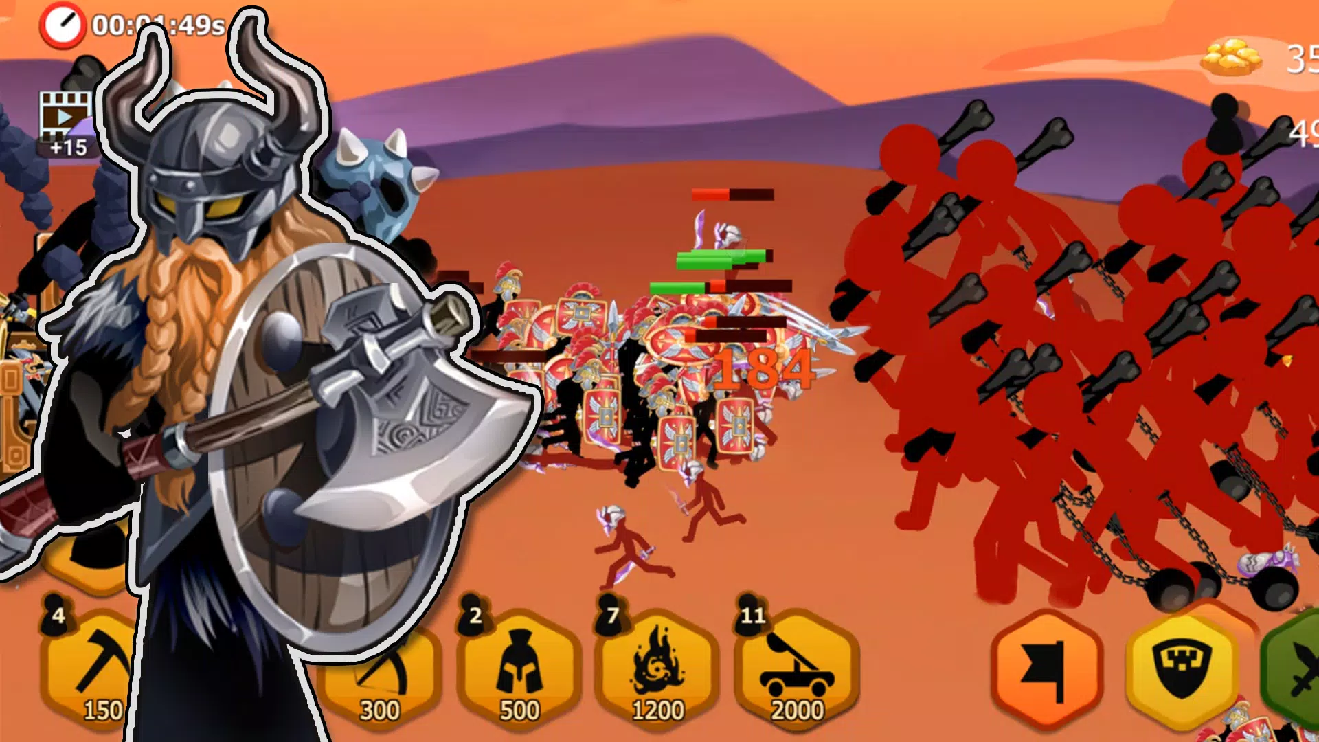 Stickman Battle 2: Empires War 스크린샷 1