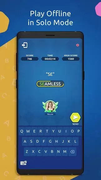 Wordy - Multiplayer Word Game স্ক্রিনশট 1