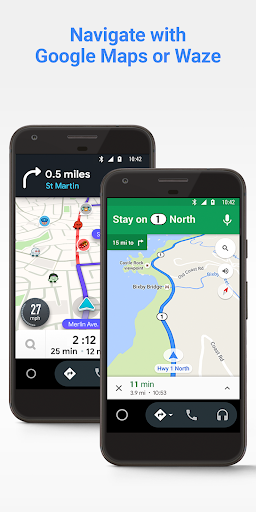 Android Auto – Google Maps, Media & Messaging应用截图第2张