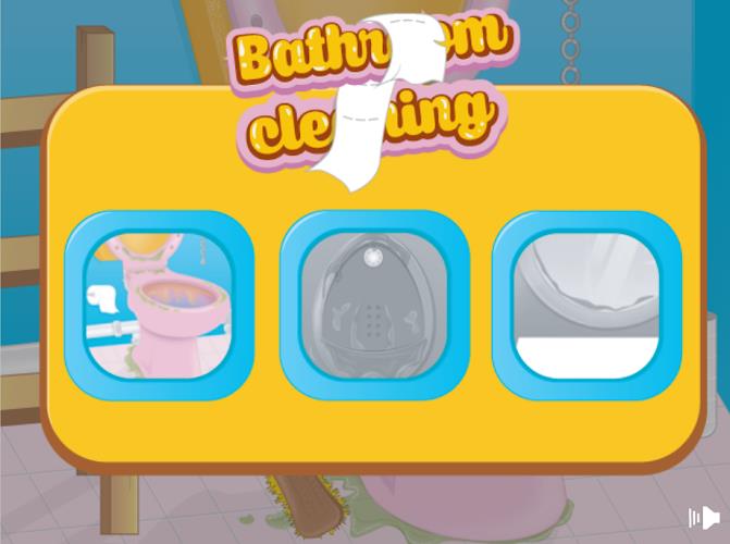 Girls bathroom cleaning games Captura de tela 1