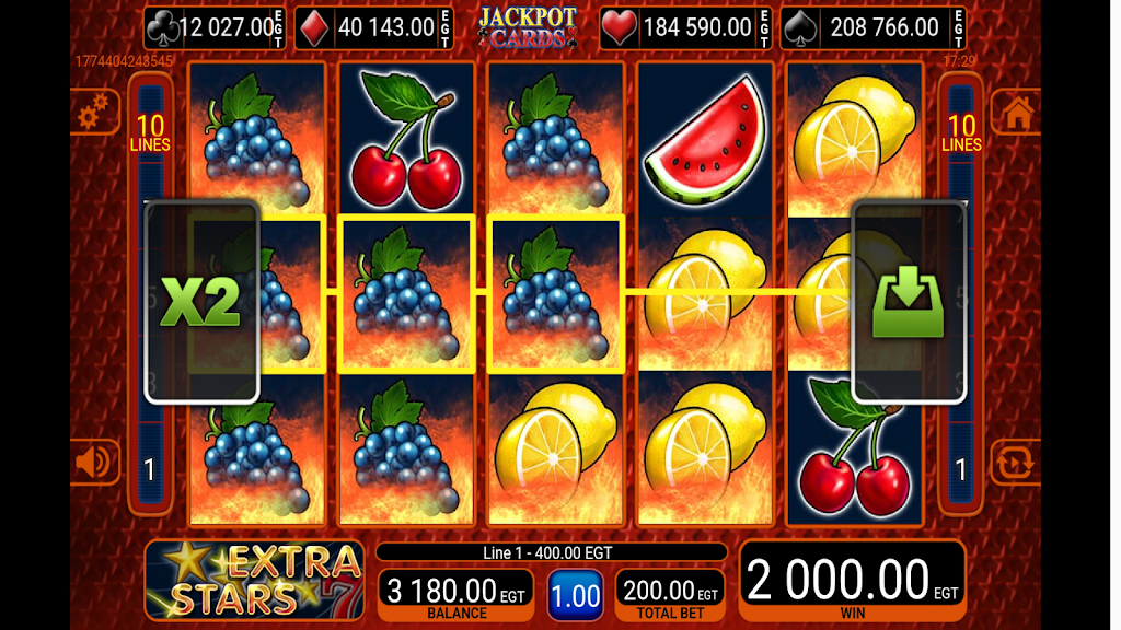 Extra Stars Slot Screenshot 1